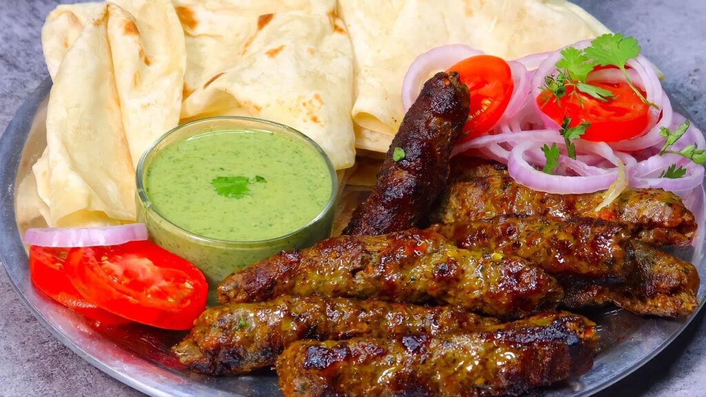 Roomali Roti with Boti Kebab