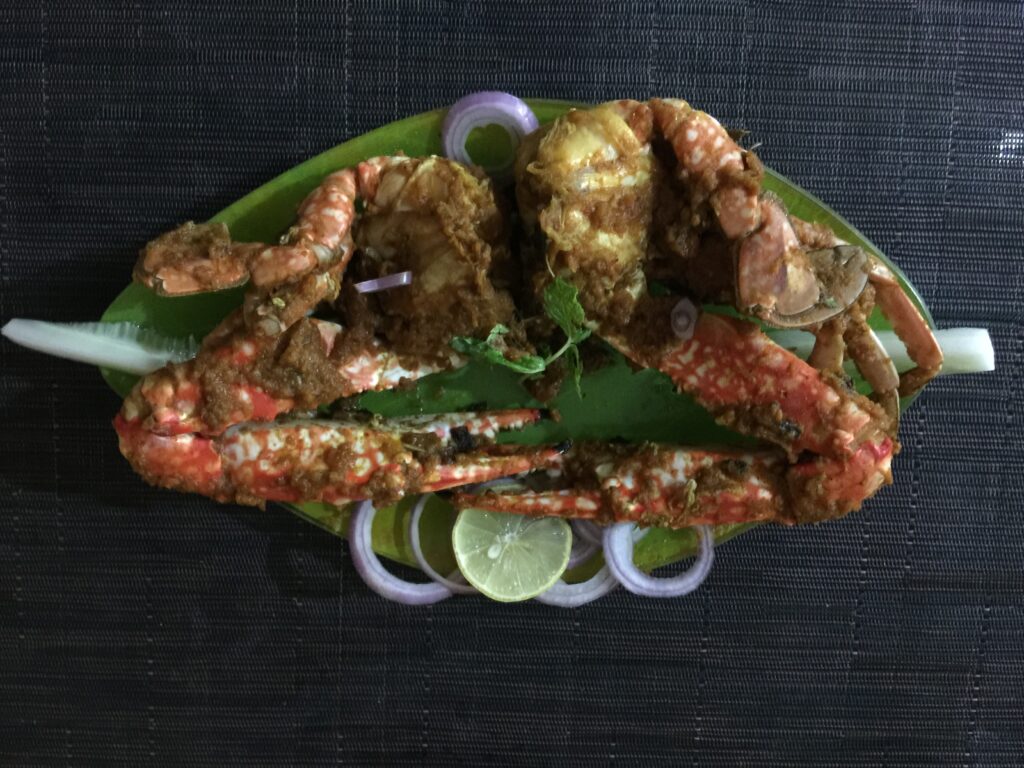 Crab Masala Steamed