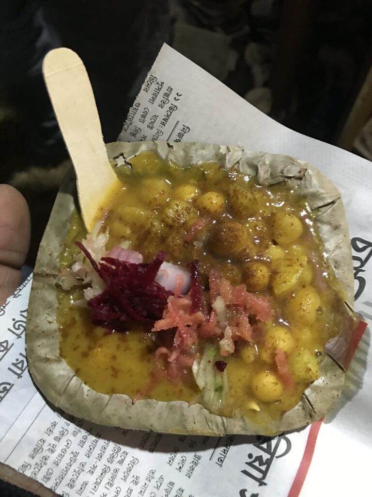 Ghugni chaat